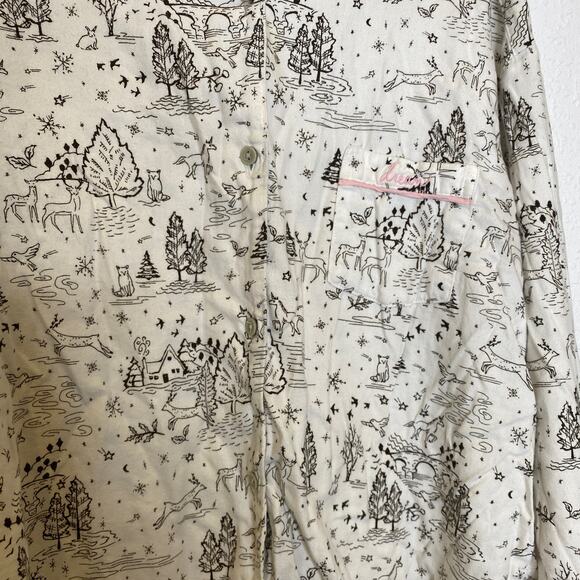 Victoria’s Secret Winter Animal Scene Fantasy Pajama Set EUC Sz M 2 Piece - Picture 2 of 16